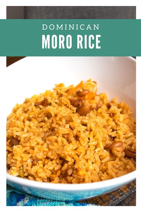 Dominican Rice Recipes, Easy Dominican Food Recipes, Easy Dominican Recipes, Salvadorian Rice, Dominican Yellow Rice, Dominican Food Dinners, Authentic Dominican Food Recipes, Dominican Rice And Beans Recipe, Dominican Meals