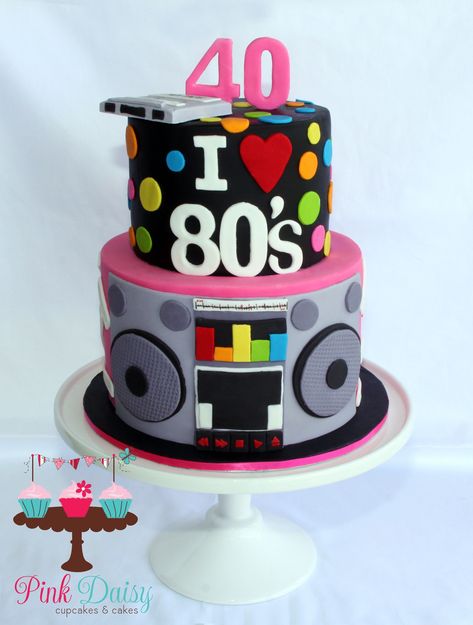 25+ Elegant Image of 80S Birthday Cake 80S Birthday Cake Salute To The 80s 16th Birthday Cake 80s Party Pinterest  #CakeForBirthday