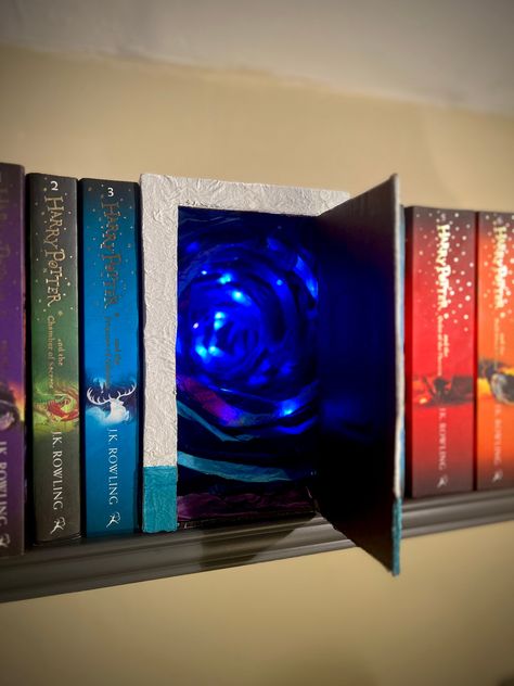 Coraline inspired Book Nook - "The Well" the portal to the other world. Perfect to bring to life your bookshelf and add an intriguing little world into your room. Bring your bookshelf to life, by integrating this enchanting little world among your favorite books! This piece is assembled not a DIY. 3x AA Batteries Included. Included is a Remote for the lights. PIECES MAY VARY. Due to use of natural materials each piece will be unique and so can't guarantee each will be exactly the same. Coraline Book, Mother Movie, Bookshelf Insert, Decor Bookshelf, Bookshelf Inspiration, Other Mother, Bookshelf Art, Coraline Jones, Other World