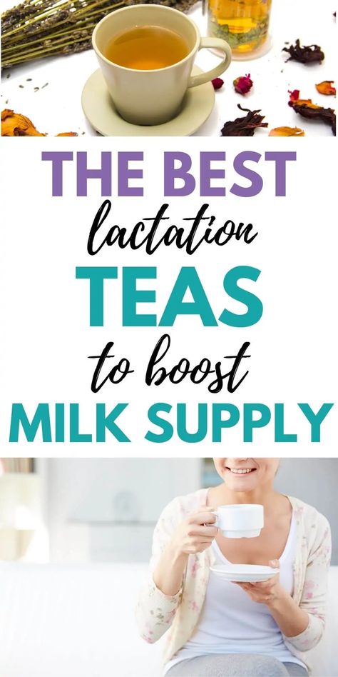 Drinking lactation tea is good for your milk supply. But how do you choose the best tea for breastfeeding? This list includes best lactation teas with high quality ingredients and herbs that can help you boost your milk supply while nursing baby. Lactation Tea Recipe, Mothers Milk Tea, Nursing Tea, Lactation Tea, Milk Production Breastfeeding, Tea Blends Recipes, Breastfeeding Snacks, Pregnancy Tea, Boost Milk Supply