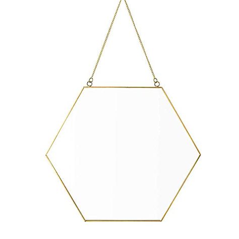 AmazonSmile: Dahey Hanging Wall Mirror Decor Small Gold Hexagon Mirrors for Home Bathroom Bedroom Living Room: Gateway Hexagon Mirror Wall Decor, Wall Mirror Decor, Hanging Mirrors, Hexagon Mirror, Small Wall Decor, Mirror Hanging, Hanging Wall Mirror, Geometric Decor, Home Bathroom