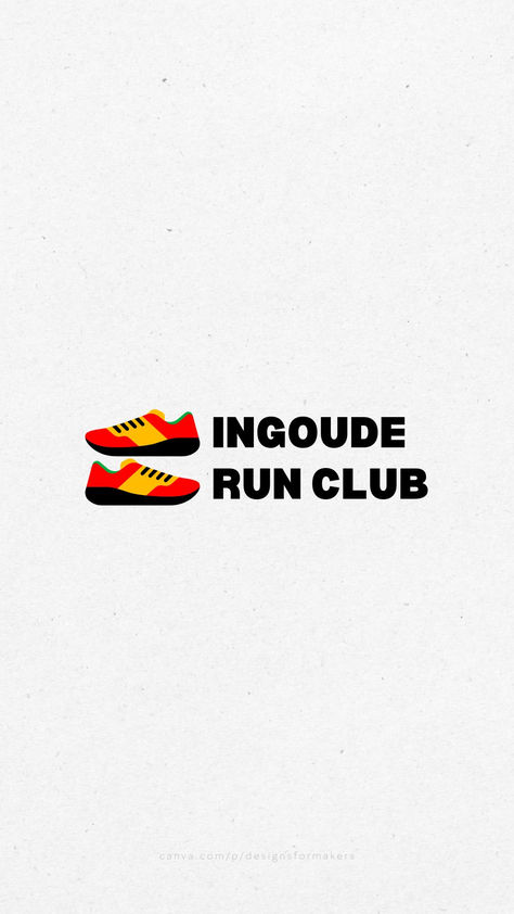 Red Yellow Modern Running Shoes Athletes Sports Logo Running Branding Design, Fun Run Logo Ideas, Marathon Logo Design Inspiration, Running Logo Design Sports, Yellow Running Shoes, Sports Wordmark Logo, Running Shoes Design, Logo Unique, Sports Marketing