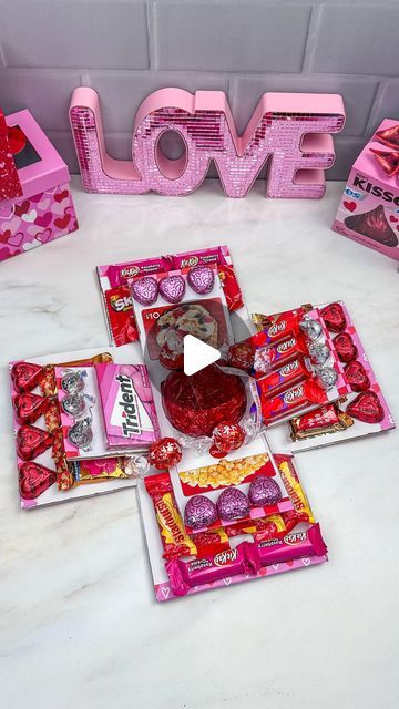 Trina H 🎉 Mom Blogger on Instagram: "Valentine’s Explosion Gift Box ❤️

A box inside of a box full of gift cards and yummy treats.  We had so much fun making these last year for the kids and their teachers. This year we did two boxes both found at @walmart.  Use glue dots or double sided tape to secure the candy and gift cards.  The sky is the limit on what you can include in the boxes.  How would you fill it?

#valentinesgifts #valentinesgiftideas #valentinesgiftforkids #teachervalentines #valentinesgiftsforher #candygram #vday #vdaygifts" Candy Box Diy, Neat Gift Ideas, Valentines Candy, Vday Gifts, Valentines For Mom, Valentines Crafts, Valentine Crafts For Kids, Teachers Day Gifts, Valentine Projects