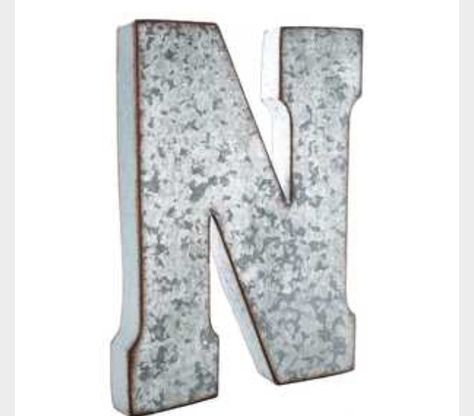 Alphabet Wall Decor, Metal Wall Letters, Wall Decor Letters, Galvanized Decor, Rustic Letters, Letter Wall Decor, Letter Decoration, Wall Letters, Alphabet Wall