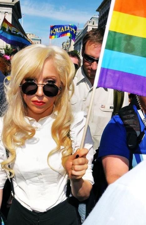 Lady Gaga Lady Gaga The Fame, The Fame Monster, Gay Pride Month, Celebrity List, Music People, Round Sunglass Women, American Singers, Gay Pride, Lady Gaga