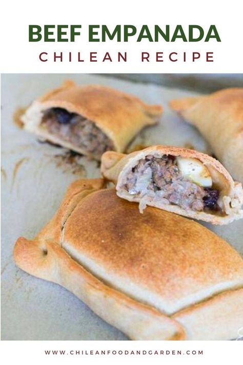 Chilean Beef Empanadas - Pilar's Chilean Food & Garden Chilean Empanadas, Empanadas Recipe Dough, Chilean Food, Smoked Chili, Meat Chili, Empanadas Dough, South American Recipes, Chilean Recipes, Beef Empanadas