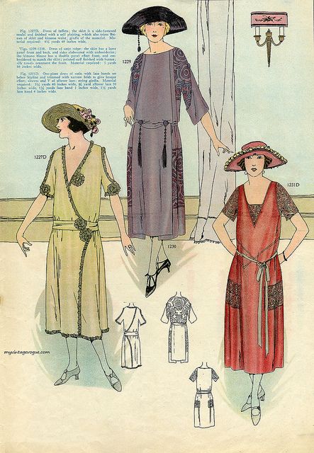 Elite Styles Magazine - March 1922 by myvintagevogue, via Flickr 1922 Fashion, Roaring 20s Fashion, Style Année 20, Patron Vintage, 1920 Fashion, Fashion Illustration Vintage, 20th Century Fashion, 20s Fashion, 1920s Art Deco