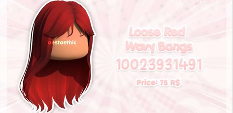 Red Id Codes Brookhaven, Brookhaven Id Codes Red Hair, Roblox Red Bangs Codes, Red Hair Codes For Bloxburg, Red Hair Code Brookhaven, Red Hair Bloxburg Codes, Roblox Codes For Hair Red, Roblox Hair Codes Red, Berry Avenue Codes Red Hair