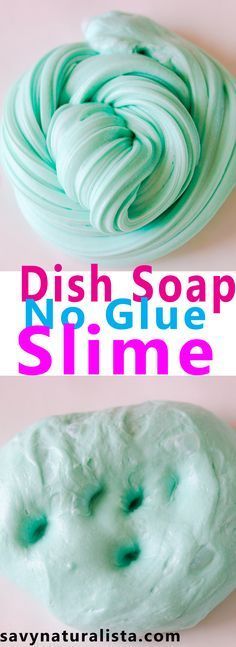 Slime Recipe With No Glue, Easy Slime No Glue, Slime Recipe No Glue, Dish Soap Slime, No Glue Slime, Sensory Slime, Soap Slime, Slime Ideas, Glue Slime