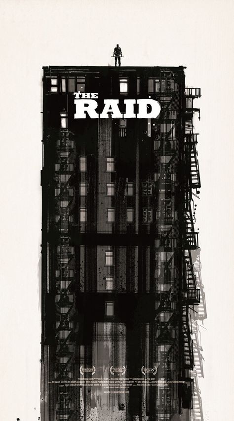 THE RAID: REDEMPTION poster from Mondo (Art by Jock) The Raid Redemption, Tom Whalen, Mondo Posters, The Raid, Film Poster Design, Movie Posters Design, Movies And Series, Movie Posters Minimalist, Alternative Movie Posters