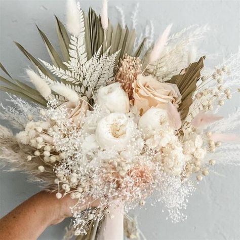 Neutral Flowers Wedding, Mini Bouquet Wedding, Flower Bouquet Pampas, Mini Bouquet, Dried Flower Bouquet, Boho Home, Pampas Grass, Dried Flower, Dried Flowers