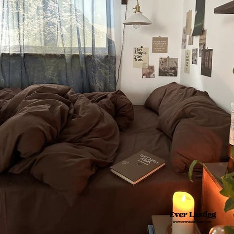 Dark Brown Room Decor Bedroom, Dorm Checklist, Brown Rooms, Dorm Inspo, Pinterest Contest, Room Redesign, Brown Bedroom, Cozy Room Decor, Dream Room Inspiration