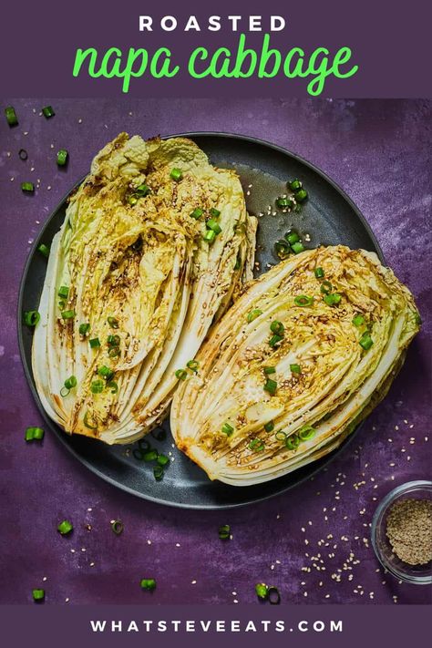 Roasted Napa Cabbage, Napa Cabbage Recipes, Cabbage Wraps, Mediterranean Recipes Healthy, Chicken Parmesan Pasta, Roasted Cabbage, Garlic Parmesan Chicken, Napa Cabbage, Vegetarian Cabbage