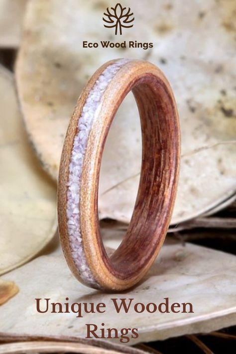 Wood Wedding Band Women, Wooden Wedding Rings Womens, Wood Wedding Rings, Wooden Rings Diy, Wood Wedding Bands, Wooden Wedding Rings, Affordable Wedding Rings, Wood Rings Women, Romantic Wedding Rings