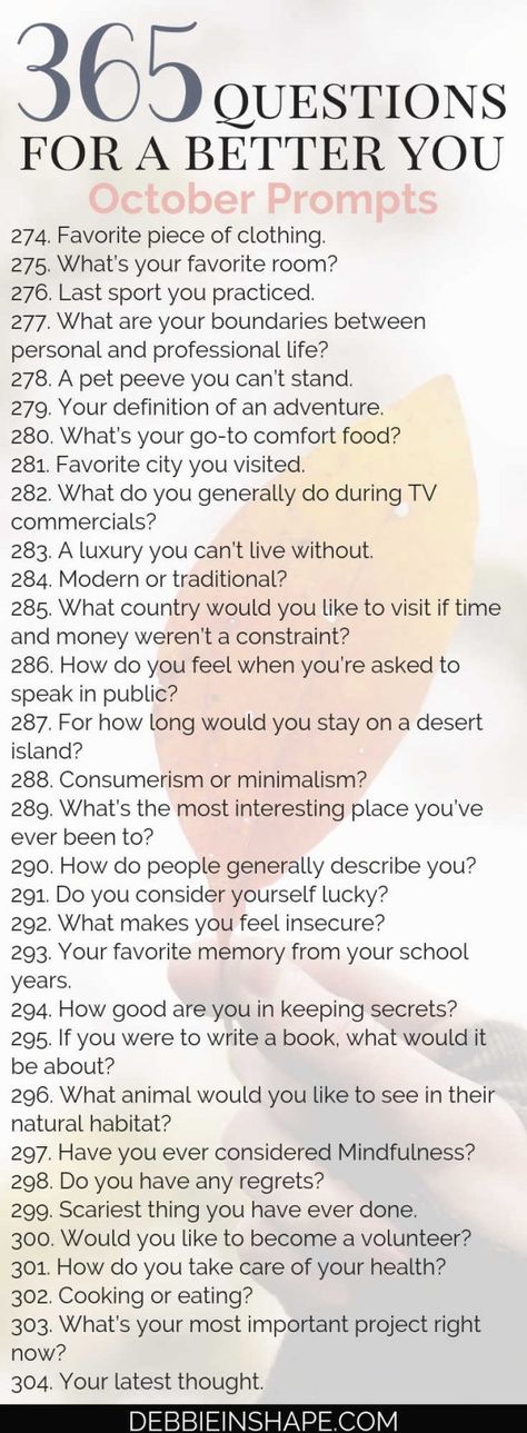 The 365 Questions For A Better You, the October Edition are here. It’s time to welcome my favorite season again and some exciting changes. #productivity #confidence #success #personaldevelopment #journaling #prompts #365questionsforabetteryou 365 Questions, Change For The Better, Quotes About Change, Journal Questions, A Better You, Health Life, Journal Writing Prompts, Favorite Season, Change Quotes