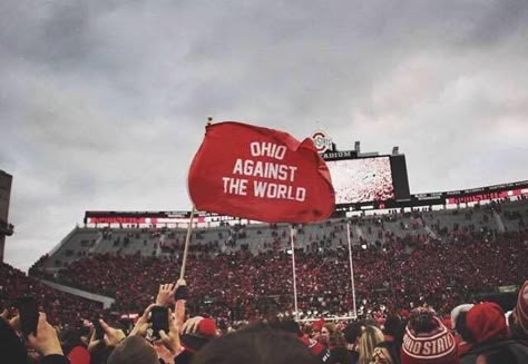 Ohio Against The World, Ohio State Aesthetic, Osu Wallpaper, Ohio State Stadium, Ohio State Wallpaper, College Wallpaper, Buckeye Baby, Ohio Stadium, College Vision Board