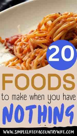 Easy Food When You Have No Food, Frugal Meatless Meals, Foods To Make When You Have No Food, Poor Mans Recipes Cheap Meals, Meals To Make When You Have No Food, Easy Meals When You Have No Food, Dinner With No Food In The House, Dinner From Nothing, What To Make With Jam