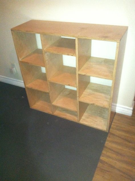 Shelves made from scrap plywood - 2013 Plywood Waste Craft, Project Ideas, Plywood, Reno, Shelves, Interior Design, Wood, Furniture, Quick Saves