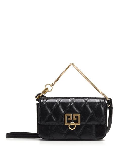 Mini Pocket Bag - Black - Givenchy Shoulder bags Givenchy Crossbody Bag, Givenchy Gv3, Givenchy Women, Small Quilts, Pocket Bag, Quilted Leather, Black Mini, Leather Crossbody Bag, Fashion Store