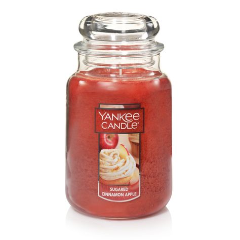 Whipped Vanilla Frosting, Good Burns, Welcoming Home, Apple Candles, Cinnamon Apple, Glass Jars With Lids, Vanilla Frosting, Large Jar, Fall Candles