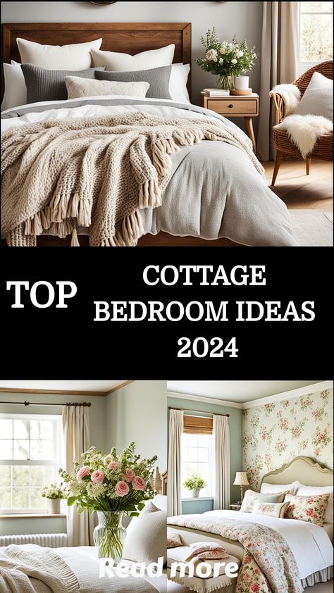 Transform your bedroom into a warm and inviting retreat with cozy English cottage ideas. Embrace charming details like floral patterns, plush textiles, and vintage-inspired furnishings to create a tranquil and homely atmosphere. These ideas will infuse your space with the timeless comfort and quaint elegance of a classic English cottage. Cottage Bedroom Ideas Country, English Cottage Bedroom Decor, English Cottage Bedroom Ideas, Modern English Cottage Interiors, Modern Cottage Bedroom, Cottage Bedroom Ideas, English Cottage Bedroom, Cottage Style Bedrooms, Cottage Bedroom Decor