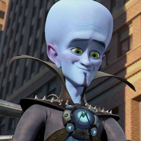 Megamind And Metro Man, Smash Or Pass Disney, Megamind Movie, Mega Mind, Blue Cartoon Character, Fictional Character Crush, Prince Of Egypt, Smash Or Pass, Cameron Monaghan