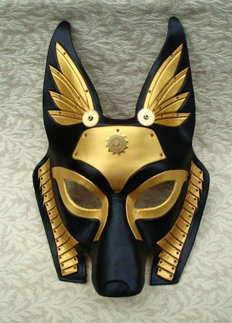 Egypt Steampunk, Egyptian Jackal, Anubis Mask, Water Rabbit, Egyptian Mask, Egyptian Anubis, Howleen Wolf, Starověký Egypt, Egyptian Motifs