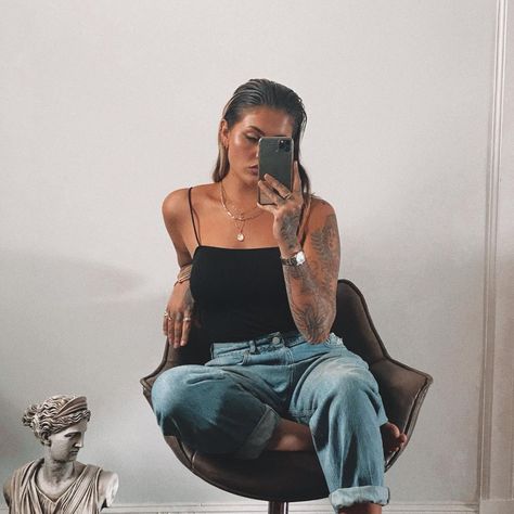 Jamie Genevieve Tattoo, Jamie Genevieve, Jeans And A Nice Top, Give Me A Break, The Evil Eye, Alt Style, Salon Style, Feel Inspired, Casual Style Outfits