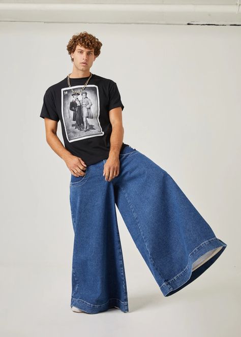 Phat Pants, Masc Fashion, Cowboy Costume, Jnco Jeans, Art Culture, At Last, Wide Leg Denim, Left Hand, Fashion Lover