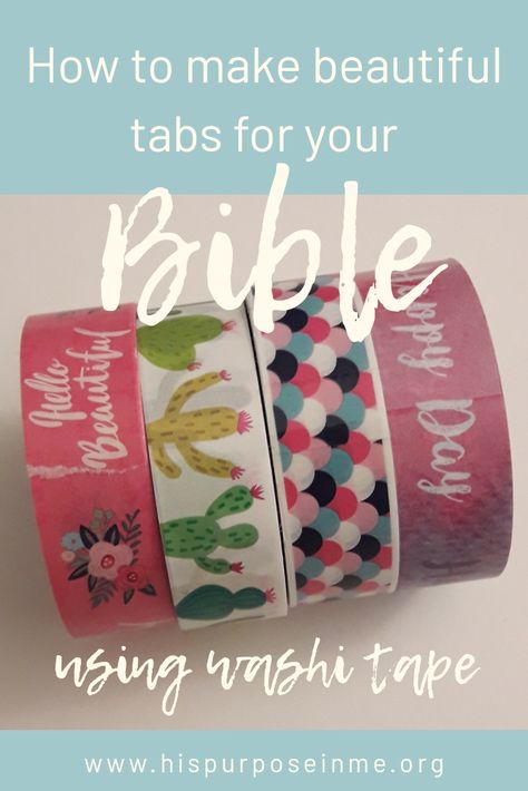 Diy Book Tabs Ideas, How To Make Bible Tabs With Cricut, Diy Bible Tabs Cricut, Washi Tape In Bible, Diy Tabs For Notebooks, Diy Bible Tabs Ideas Free Printable, Washi Tape Bible Tabs Diy, Journal Tabs Diy, How To Make Tabs For Journals