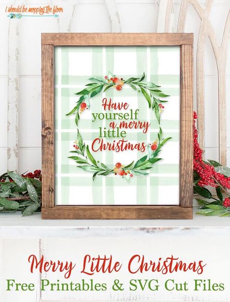 Free Have Yourself a Merry Little Christmas SVG and Printables | Cut Files + 11x14", 8x10", 5x7", and 4x6" printables Christmas Svgs, Christmas Crafts For Adults, Merry Christmas Svg, Holiday Printables, Christmas Svg Files, Free Christmas Printables, Christmas Printable, Christmas Truck, Merry Little Christmas