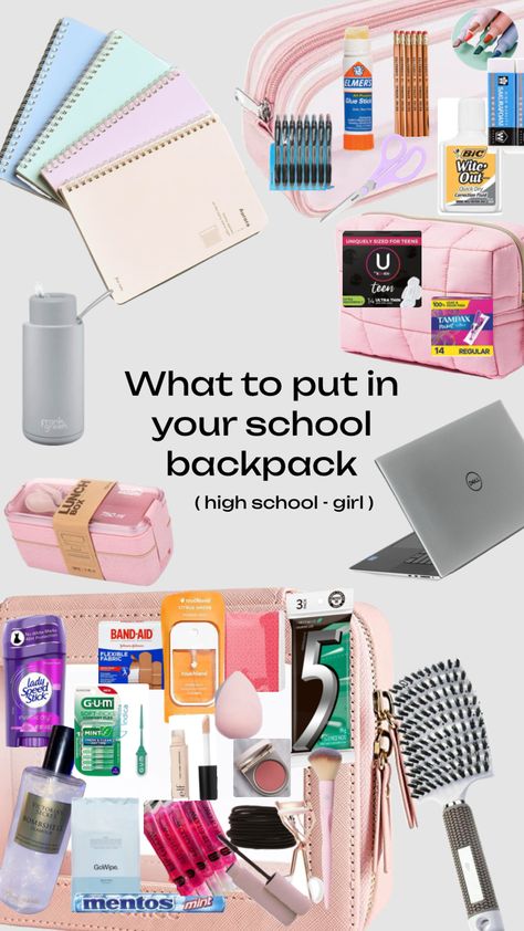 What to keep in your school bag - Teen girl edition In My Bag School, What To Pack For School, Pack For School, School Edition, In My Bag, Bag School, My Bag, What To Pack, School Bag