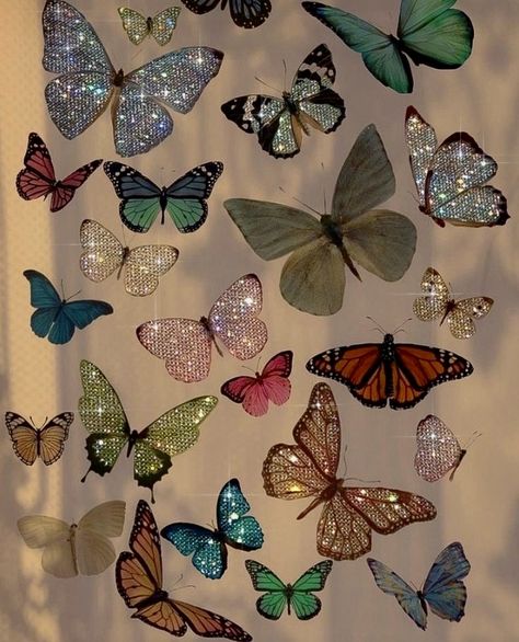 Aesthetic Butterfly Picture, Fae Wallpapers, Butterfly Asthetic Picture Wallpaper, Butterfly Astethic Pictures, Butterfly Pretty Aesthetic, Single Wallpaper, Sparkly Butterfly Wallpaper Aesthetic, Pisces Rising, Butterfly Migration