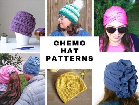 Chemo Hat Patterns Free Sewing, Crochet Chemo Hats, Crochet Chemo Caps Free Patterns, Hello Sewing, Chemo Caps Pattern, Scarf Sewing Pattern, How To Tie Bandana, Chemo Scarves, Chemo Beanies