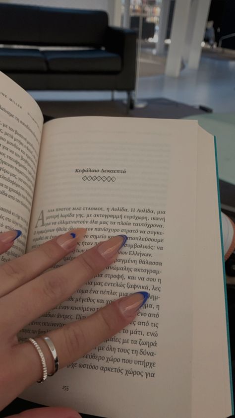 #Bluenails #nails #blue #library #aesthetic #book Blue Library Aesthetic, Bookish Nails, Nail Photoshoot, Blue Library, Book Nails, Photoshoot Moodboard, Nail Pics, Library Aesthetic, Nails Blue