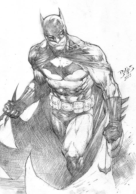 Comic Hatching, Batman Sketch, The Batman Sketch, Batman Sketchbook, Batman Sketch Comic Art, Batman Charcoal Drawing, Batman Ink Art, Batman Art Drawing, Comic Art Sketch