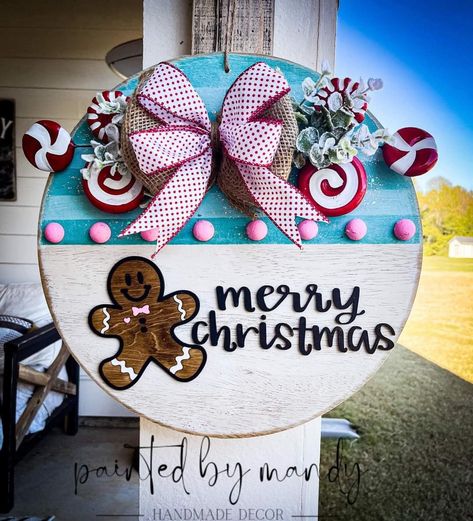 Barnwood Signs, Porch Leaners, Holiday Wood Sign, Not My Responsibility, Diy Christmas Door, Make Your Own Sign, My Responsibility, Merry Christmas Text, Gingerbread Christmas Decor