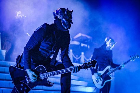 rain and copia in the backround (no idea who took the photo) Ghost Band Wallpaper, The Nameless Ghouls, Band Wallpaper, Nameless Ghouls, Ghost Band, To Tell, Ghost, Band