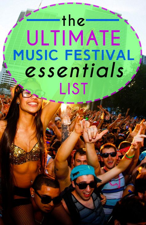 For many, music festival season is the most wonderful time of the year. You gather your group of best friends, splurge on a festival ticket, and spend an entire weekend dancing/sweating your butt off, sleeping outside and acting in ways you may later... Festival Essentials Packing Lists, Music Festival List, Music Festival Essentials, Festival Packing, Festival Packing List, Festival List, Music Festival Camping, Hard Summer, Camping Snacks