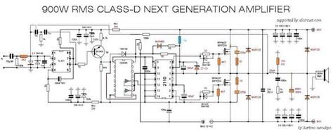 900W Power Amplifier Circuit Diagram 1000w Power Amplifier Circuit Diagram, Pioneer Car Audio, Hifi Amplifier, Subwoofer Box Design, Circuit Board Design, Amplifier Audio, Diy Amplifier, Car Audio Amplifier, Speaker Amplifier