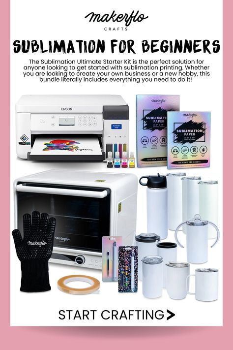 Sublimation for Beginners Sublimation For Beginners, Sublimation Ideas Projects Inspiration, Create Your Own Business, Sublimation Tumblers, Art & Craft Kit, Crafting Materials, Cricut Tutorials, Sublimation Paper, Your Own Business