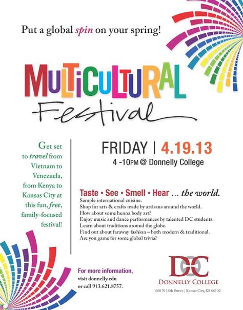 Multicultural Event At School, Culture Club Ideas, Cultural Night Poster, Multicultural Festival, Multicultural Night, Different Country Flags, College Poster, College Event, Night School