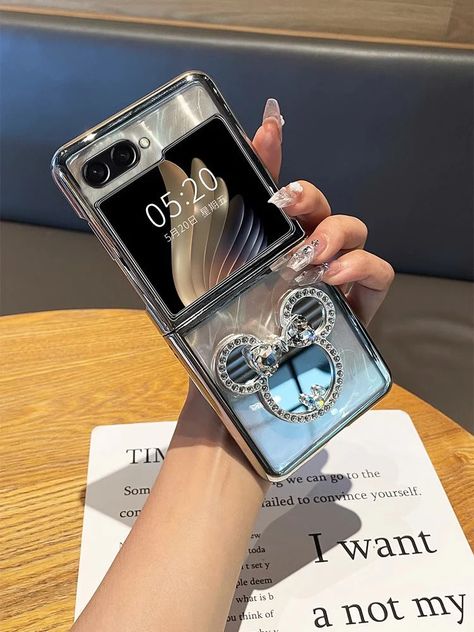 Cartoon Mirror, Z Flip Case, Chanel Phone Case, Capas Samsung, Samsung Galaxy Z Flip 5, Galaxy Z Flip 5, Mirror Case, Stylish Iphone Cases, Z Flip 5