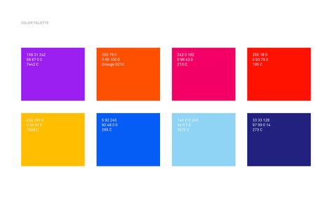 Théâtre du Châtelet - Brand design on Behance Ui Design Dashboard, Hex Color Palette, Color Palette Bright, Brand Color Palette, Grafic Design, Color Palette Design, Packaging Design Inspiration, Color Theory, Brand Colors