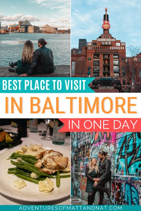 Charm City, Clipper City, Smalltimore. Whatever you know it as, if you've never been to Baltimore, you are missing out! And This Guide is all about the best place to visit in Baltimore in one day. Also Included Things to do in Baltimore Maryland | USA Travel | Places to visit the United States | Baltimore inner harbor | Baltimore crab cake | What do to in Baltimore Maryland Things To Do In Baltimore Maryland, Baltimore Maryland Inner Harbor, Baltimore Trip, Inner Harbor Baltimore, Baltimore Hotels, Travel Places To Visit, Baltimore Inner Harbor, Best Place To Visit, Charm City