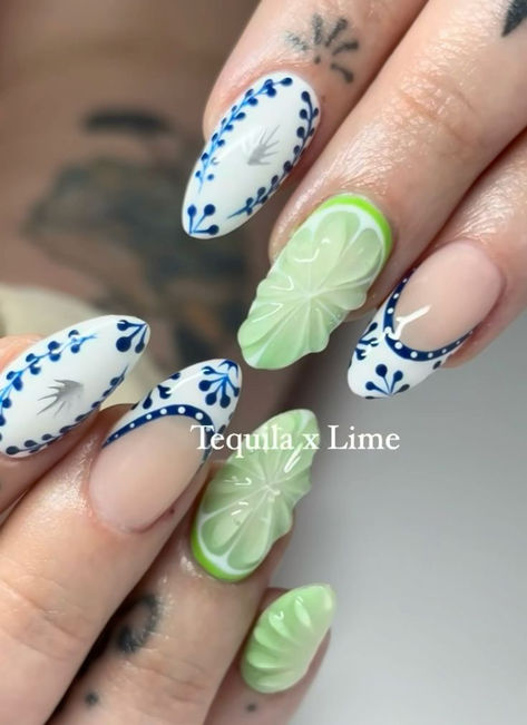 Margarita Nails, Lime Nails, Fruit Nail, Ideas Uñas, Summery Nails, Classy Acrylic Nails, Nails Only, Short Acrylic Nails Designs, Dream Nails