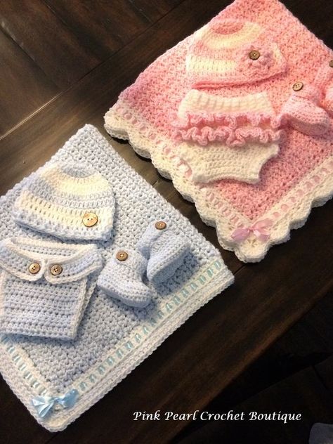 image 0 Crochet Twin Blanket, Crochet Baby Blanket For Twins, Crochet Twin Size Blanket Pattern Free, Twin Crochet Ideas, Blue Crochet Blanket, Baby Blue Blanket Crochet, Gender Neutral Blanket, Twin Baby Gifts, Twins Gift