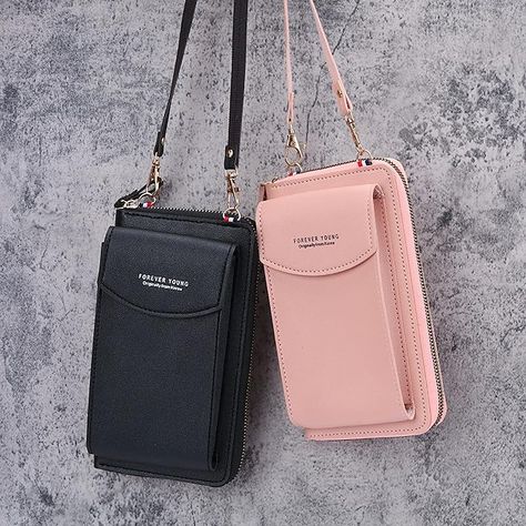 Women's PU Leather Crossbody Bags Large Capacity Zipper Purse Clutch Phone Wallet Shoulder Bag 2024 - GBP £6 Cell Phone Bag, Mobile Phone Bag, Urban Chic, Types Of Bag, Womens Crossbody Bag, Purse Clutch, Phone Wallet, Stylish Bag, Hand Bags