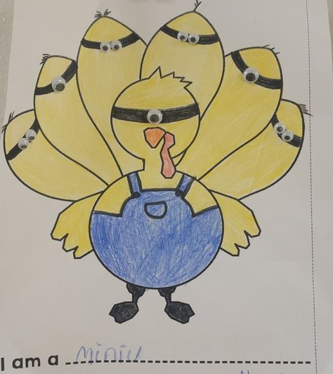 Turkey Trouble, Turkey Drawing, Turkey Disguise Project, Teacher Decor, Turkey Disguise, Cartoon Characters, Minion, Decor Ideas, Thanksgiving