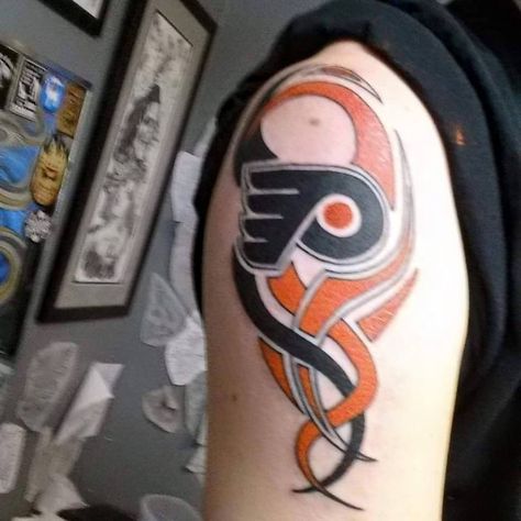 Philadelphia Flyers! Perfect Tattoo, Hockey Team, Philadelphia Flyers, Hockey Teams, Philadelphia, Tatting, Hockey, Tattoo Ideas, Tattoos